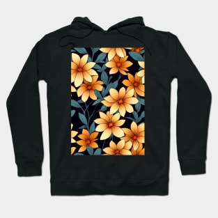 Stylized Beautiful Orange Flowers, for all those who love nature #158 Hoodie